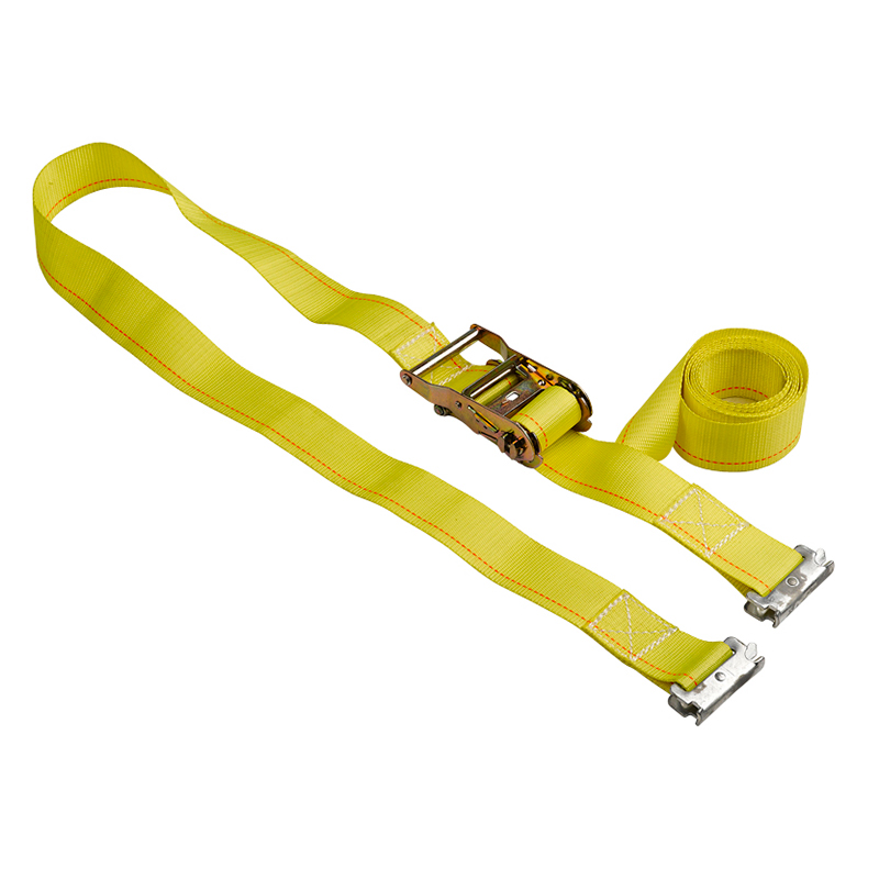 2 นิ้ว 50 มม.*2t ผูกสายรัดด้วย E Hook Truck Ratchet Tiedown E-Track Ratchet Strap Strap Loading Straps
